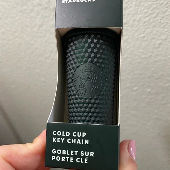 Starbucks green studded cold cup keychain New - Picture 2 of 3